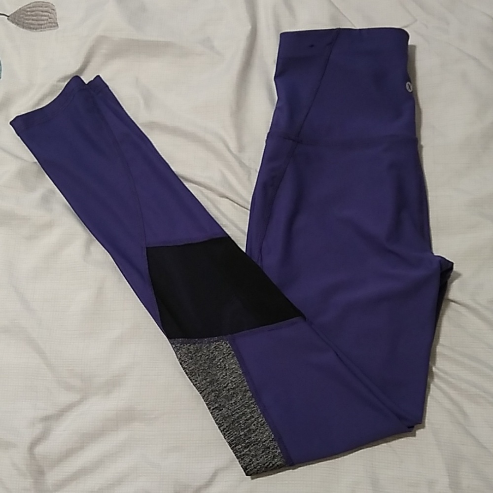 Purple athletic leggings